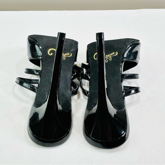 VOGUE 4” PATENT WITH SPARKLE TOE AREA HIGH HEEL STILETTO SHOES GREAT CONDITION - Picture 7 of 10